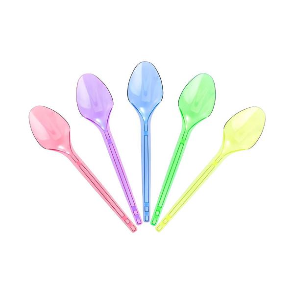 CSNM-667 COLHER FESTA MISTA NEON C/50UN STRAWPLAST