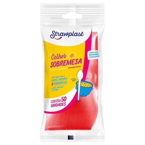 CSV-623 COLHER FESTA VERMELHA STRAWPLAST C/50UN