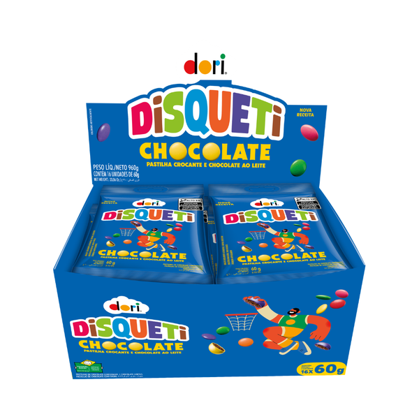 DISQUETI CHOCOLATE CONF 60G C/16UN DORI