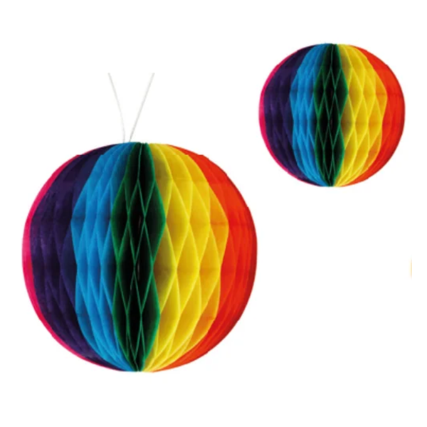 ENFEITE BALAO JUNINO 3-10CM + 2-20CM COLOR SILVER