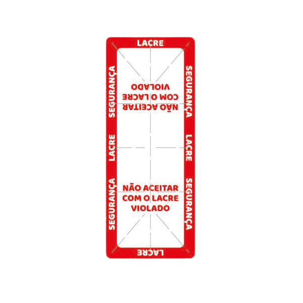 ETIQUETA AD. DELIVERY LACRE SEG. VERMELHA C/250UN