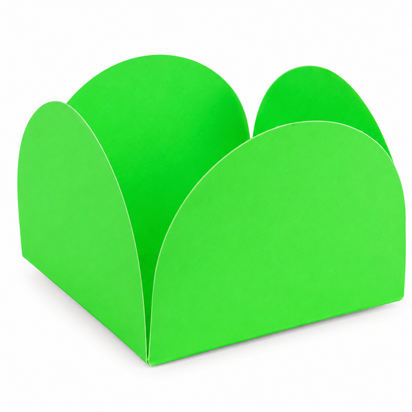 FORMA 4 PETALAS PEQUENA VERDE LIMAO C/50UN NC TOYS