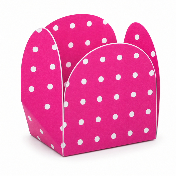 FORMA 4 PETALAS POA PINK E BRANCO C/50UN NC TOYS