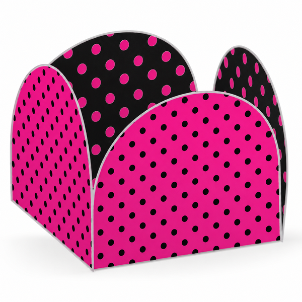 FORMA 4 PETALAS POA PINK E PRETO C/50UN NC TOYS