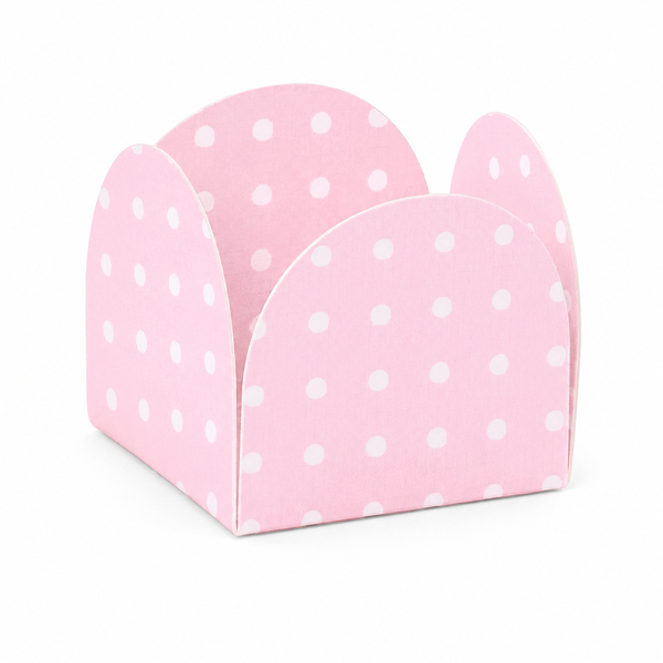 FORMA 4 PETALAS POA ROSA E BRANCO C/50UN NC TOYS