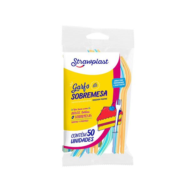 GARFO SOBREMESA MISTO CANDY C/50UN STRAWPLAST