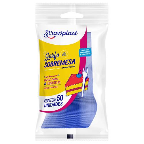 GSAR-528 GARFO SOBREMESA AZUL ROYAL C/50UN STRAWPL
