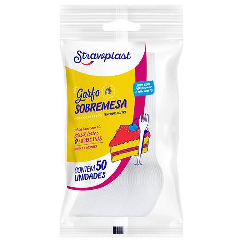 GSB-520 GARFO SOBREMESA BRANCO C/50UN STRAWPLAST