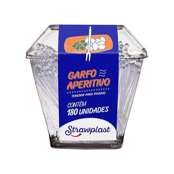 GSC-533 GARFO APERITIVO CRISTAL C/180UN STRAWPLAST