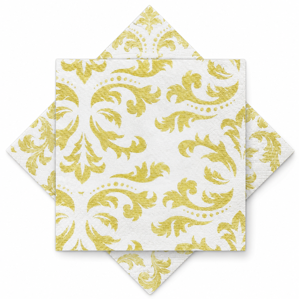 GUARDANAPO IMP. ARAB DOURADO 30CMX31CM C/20UN FLIP