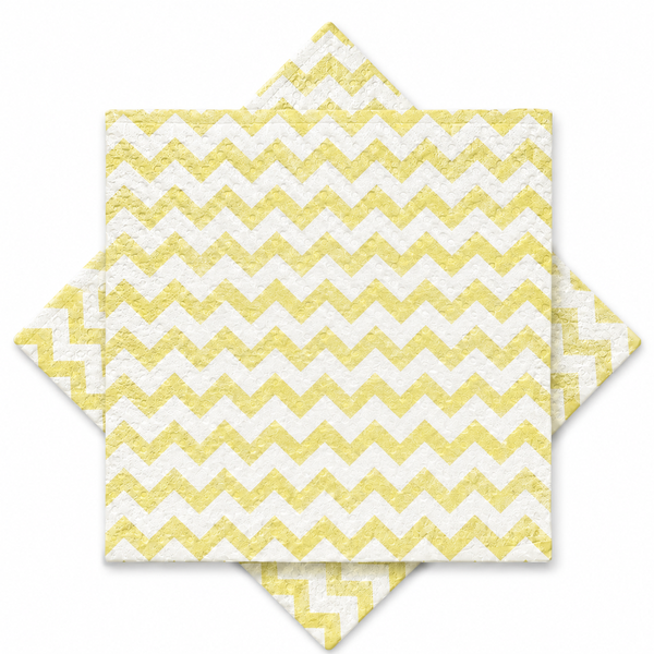GUARDANAPO IMP. CHEVRON OURO 30X31CM C/20UN FLIP