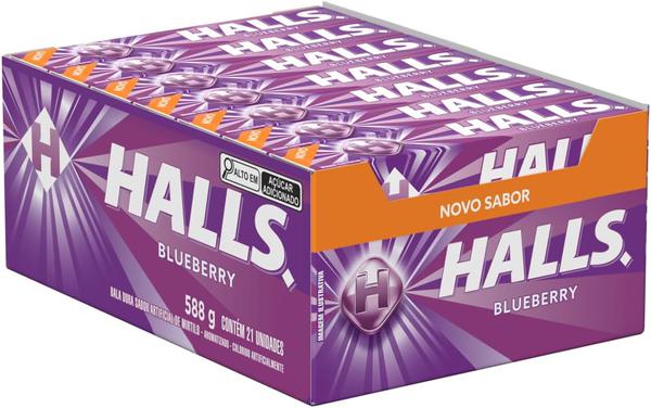 HALLS C/21 BLUEBERRY 28G