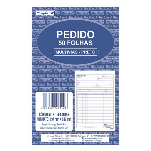 IMPRESSO TALAO DE PEDIDO 1/18 1 VIA C/50FLS REVAL