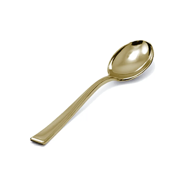 MINI COLHER LINHA GOLD PREMIUM C/20UN SILVER PLAST