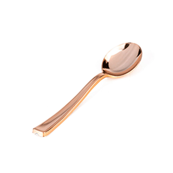 MINI COLHER LINHA ROSE PREMIUM C/20UN SILVER PLAS
