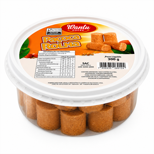 PACOCA ROLHA DESEMBRULHADA 300G WANLU