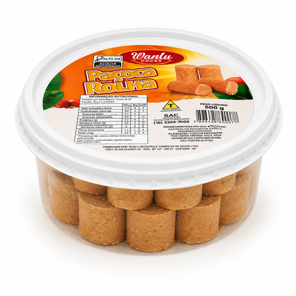 PACOCA ROLHA DESEMBRULHADA 500G WANLU