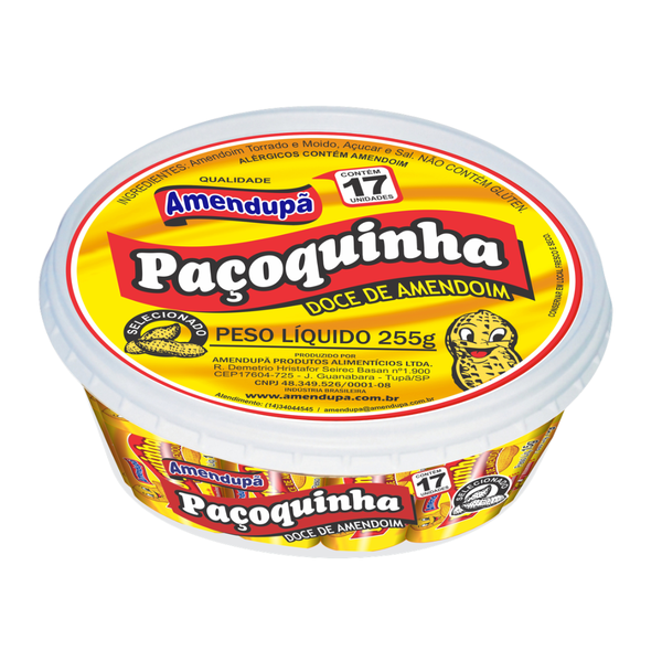 PACOCA ROLHA EMBRULHADA 255G AMENDUPA