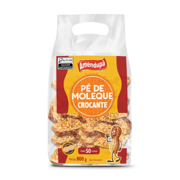 PE DE MOLEQUE CROC. PACOTE C/50UN 800G AMENDUPA