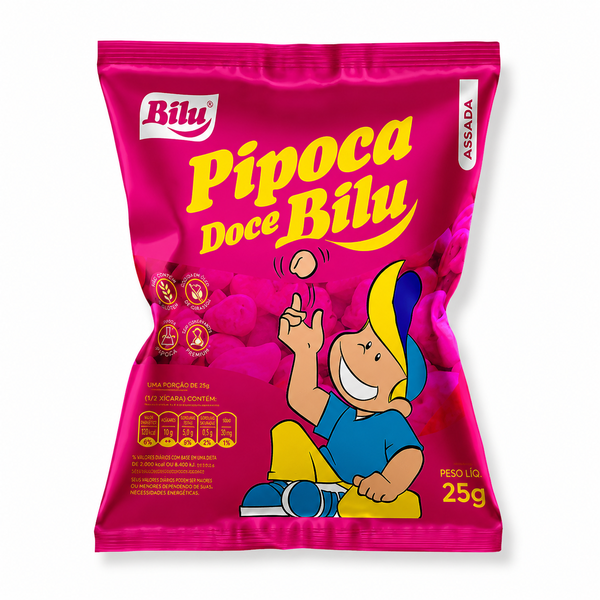 PIPOCA DOCE 25G FD C/ 25UN BILU
