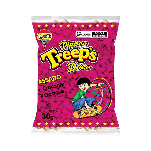 PIPOCA DOCE 30G C/25UN TREEPS