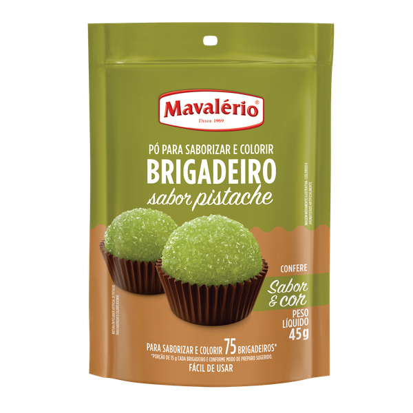 PO P/ BRIGADEIRO PISTACHE 45G MAVALERIO