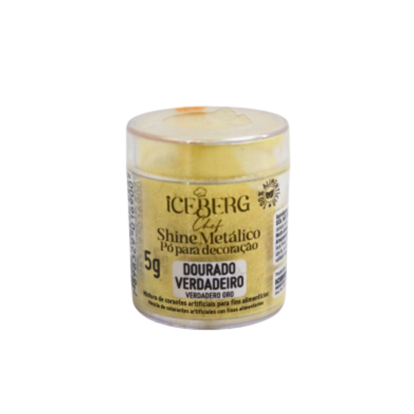 PO P/ DECORAÇÃO MET. DOURADO VERDADEIRO 5G ICEBERG