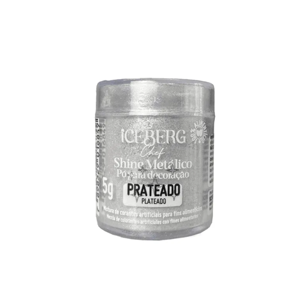 PO P/ DECORAÇÃO METALICO PRATEADO 5G ICEBERG