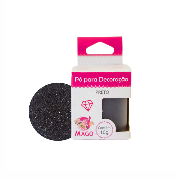 PO P/ DECORACAO PRETO MAGO 10G