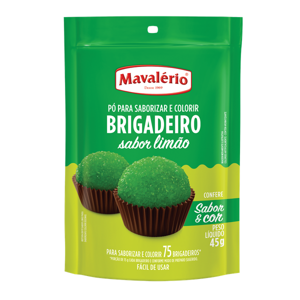 PO P/ PREPARO BRIGADEIRO LIMAO 45G MAVALERIO