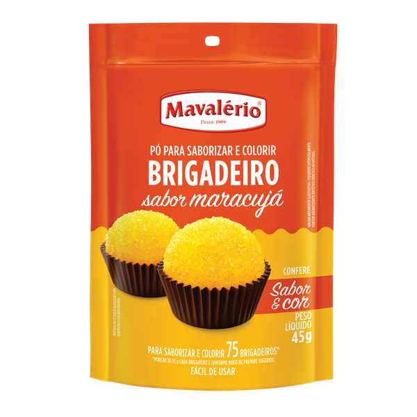 PO P/ PREPARO BRIGADEIRO MARACUJA 45G MAVALERIO