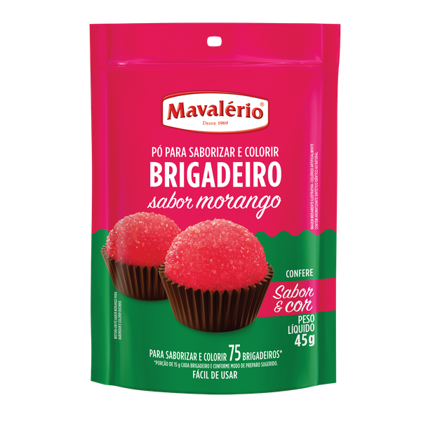 PO P/ PREPARO BRIGADEIRO MORANGO 45G MAVALERIO