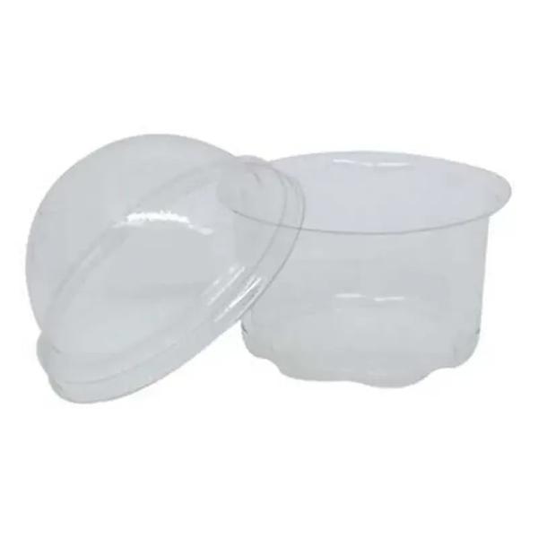POTE BOLHA TRANSPARENTE 380ML FLIP C/10UN