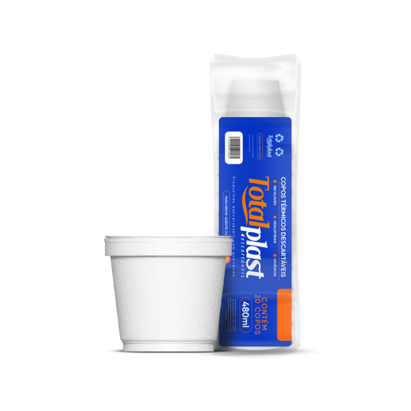 POTES TERMICOS 480ML ALTO C/20UN TOTALPLAST