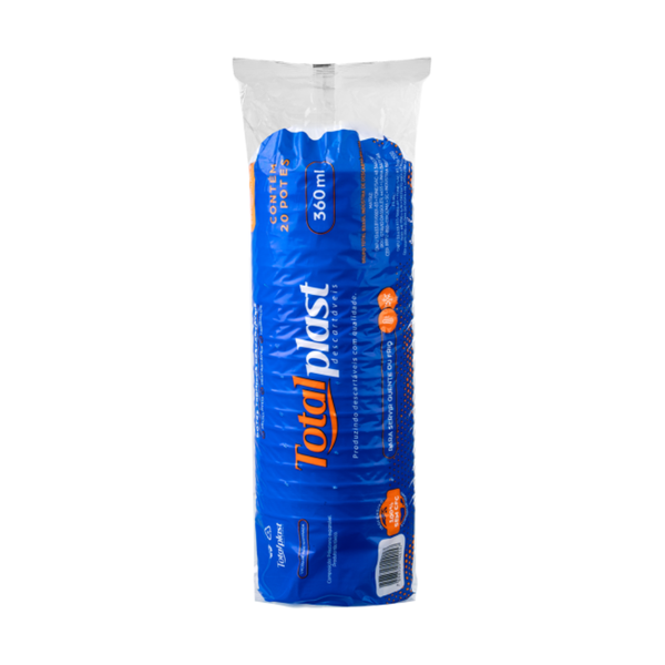 POTES TERMICOS DESC. 360ML C/20UN TOTALPLAST