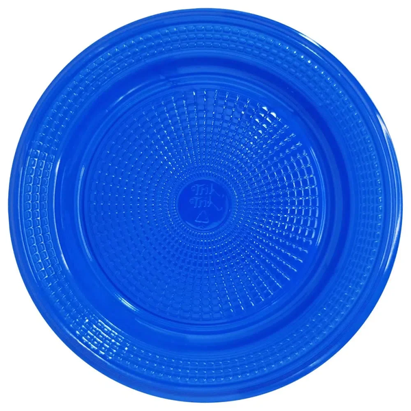 PRATO 15CM AZUL C/10UN TRIK TRIK