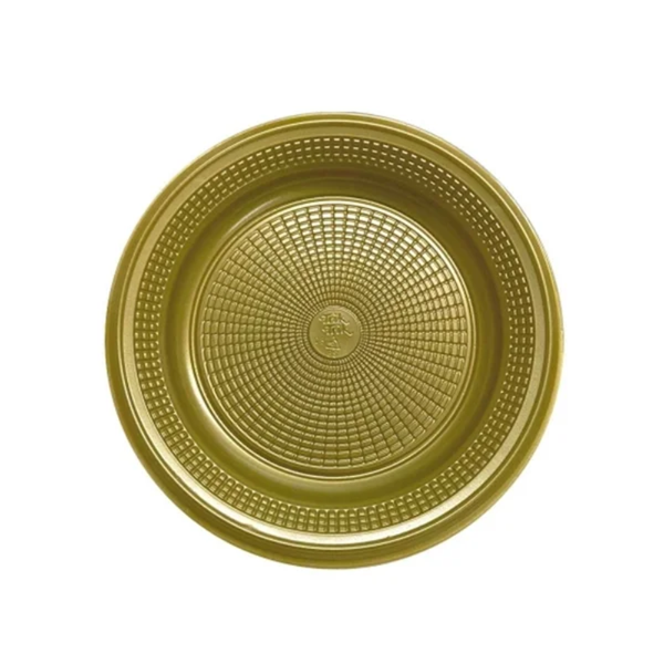 PRATO 15CM BIO DOURADO  C/10UN TRIK TRIK