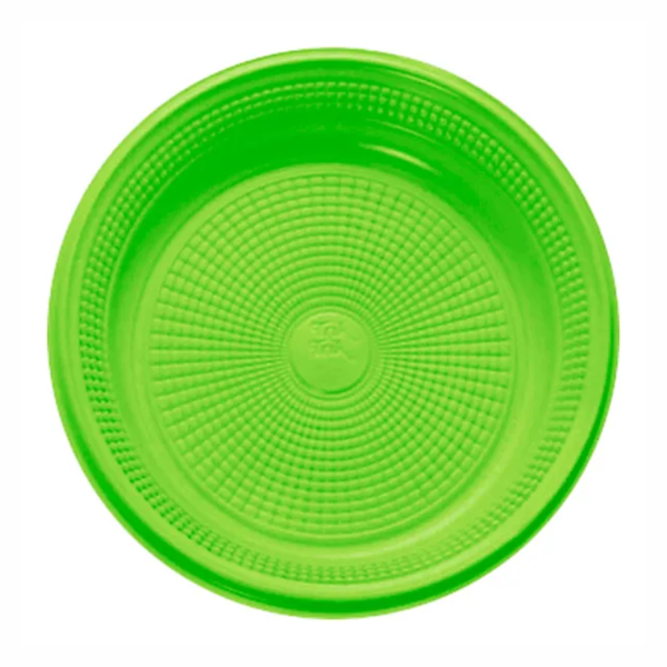PRATO 18CM VERDE CLARO C/10UN TRIK TRIK