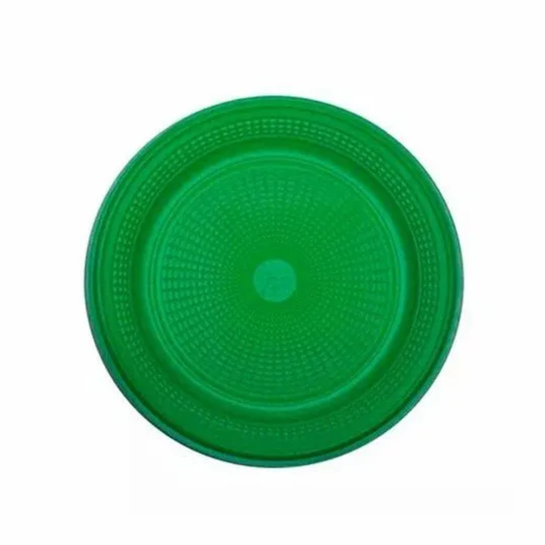 PRATO 18CM VERDE ESCURO C/10UN TRIK TRIK