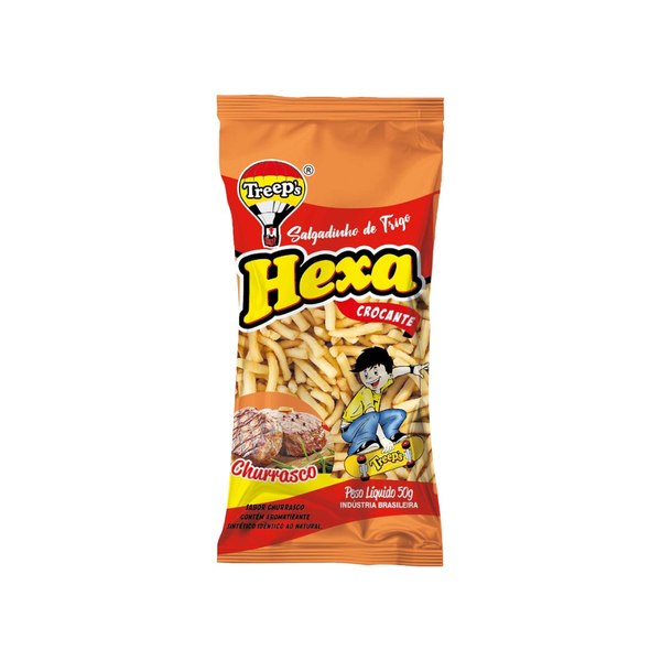 SALGADINHO HEXA CHURRASCO 50G TREEPS
