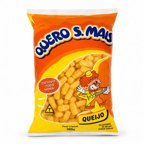 SALGADINHO MILHO QUEIJO 160G QUERO S.MAIS