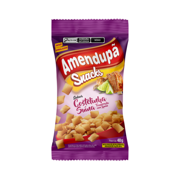 SNACKS AMENDUPA COSTELINHA SUÍNA 40G