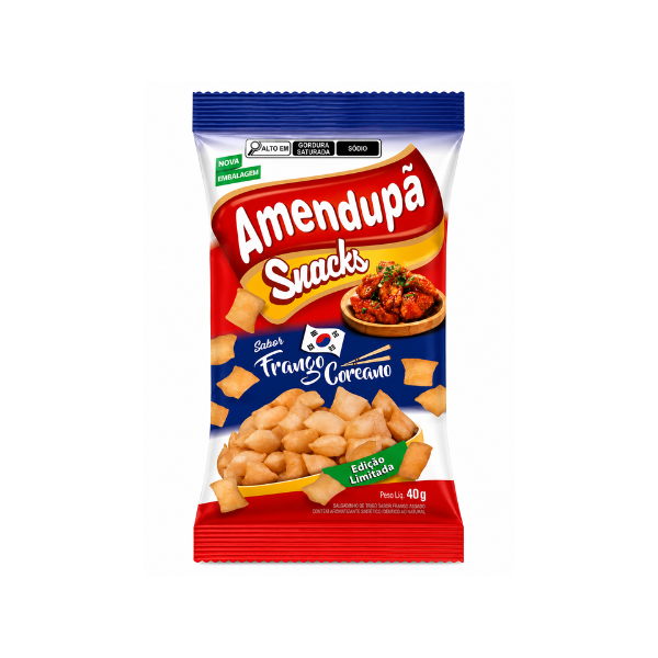 SNACKS AMENDUPA FRANGO COREANO 40G