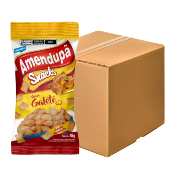 SNACKS AMENDUPA GALETO 40G C/20UN