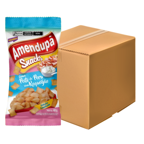 SNACKS AMENDUPA PEITO DE PERU C/ REQU. 40G C/20UN