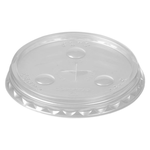 TPT-550 TAMPA PLAST C/FURO TRANSP C/50UN COPOBRAS