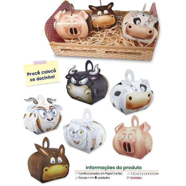 TROUXINHAS ANIMAIS DA FAZENDA C/6UN KAIXOTE