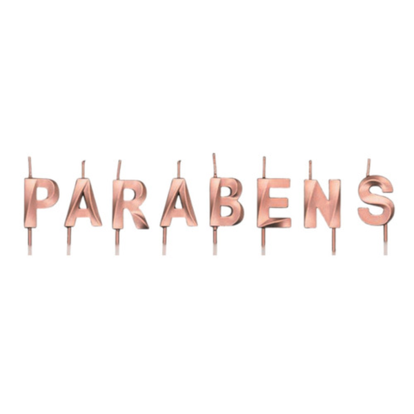 VELA DESIGN PARABENS ROSE GOLD SILVER PLASTIC