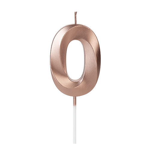 VELA DESIGN ROSE GOLD NUMERO 0 SILVER PLASTIC