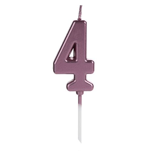 VELA PICK ROSE GOLD NUMERO 4 SILVER PLASTIC